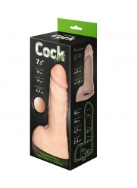 Телесный фаллоудлинитель с мошонкой Cock Next - 19 см. - LOVETOY (А-Полимер) - в Ижевске купить с доставкой