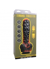 Черно-красная мини-машина на присоске Tendril Thruster - 21,6 см. - Doc Johnson - купить с доставкой в Ижевске