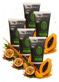 Набор из 5 съедобных лубрикантов JUJU со вкусом тропических фруктов - JuJu - купить с доставкой в Ижевске