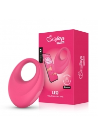 Розовое интерактивное эрекционное виброкольцо Leo - Easy toys - в Ижевске купить с доставкой