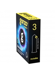 Супертонкие презервативы Ganzo Invisible - 3 шт. - Ganzo - купить с доставкой в Ижевске