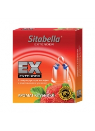 Стимулирующая насадка Sitabella Extender  Клубника - Sitabella - купить с доставкой в Ижевске