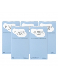 Набор из 5 упаковок ультратонких презервативов Pleasure Lab (по 12 шт.) - Pleasure Lab - купить с доставкой в Ижевске