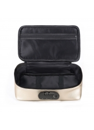 Золотистая сумочка для хранения игрушек Discreet Box - Dorcel - купить с доставкой в Ижевске