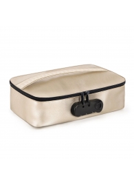 Золотистая сумочка для хранения игрушек Discreet Box - Dorcel - купить с доставкой в Ижевске