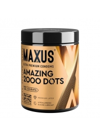 Точечные презервативы MAXUS 2000 Amazing Dots с железным кейсом - 12 шт. - Maxus - купить с доставкой в Ижевске