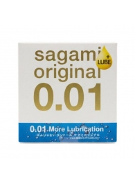 Увлажнённый презерватив Sagami Original 0.01 Extra Lub - 1 шт. - Sagami - купить с доставкой в Ижевске