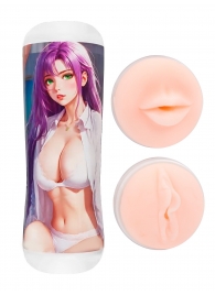 Двусторонний мастурбатор аниме - ротик и вагина - Tokyo Style - в Ижевске купить с доставкой