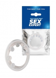 Эрекционное кольцо с мягкой стимулирующей насадкой - Sex Expert - в Ижевске купить с доставкой