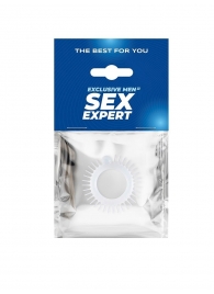 Эластичное эрекционное кольцо с шипиками и шариком - Sex Expert - в Ижевске купить с доставкой