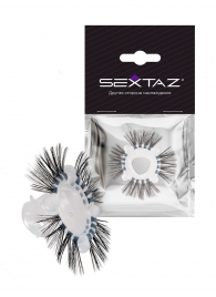 Эластичное эрекционное кольцо с черными «ресничками» - Sextaz - в Ижевске купить с доставкой