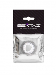 Эластичное эрекционное кольцо с длинными черными «ресничками» - Sextaz - в Ижевске купить с доставкой