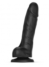 Черный фаллоимитатор Sliding Skin Realistic Dildo XL с подвижной кожей - 19 см. - Strap-on-me