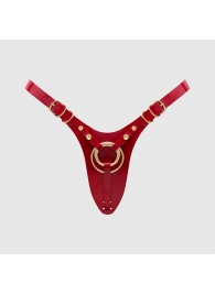 Красный пояс для фиксации насадок Strap-On-Me Leatherette Harness Fabulous - Strap-on-me - купить с доставкой в Ижевске