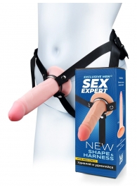 Мужской полый страпон на регулируемых ремнях - 18,5 см. - Sex Expert - купить с доставкой в Ижевске