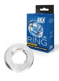 Прозрачное эрекционное кольцо-бублик - Sex Expert - в Ижевске купить с доставкой