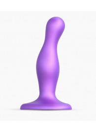 Фиолетовая насадка Strap-On-Me Dildo Plug Curvy size S - Strap-on-me - купить с доставкой в Ижевске