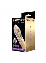 Прозрачная насадка на пенис Booker - 8 см. - Baile - в Ижевске купить с доставкой