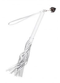 Белая кожаная плеть - 50 см. - Pecado - купить с доставкой в Ижевске