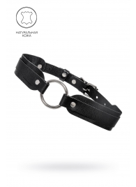 Черный кожаный чокер-ошейник со скруглёнными углами - Pecado - купить с доставкой в Ижевске