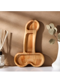 Деревянное блюдо для подачи в форме члена (25 х 16,5 х 1,7 см) - Сима-Ленд - купить с доставкой в Ижевске