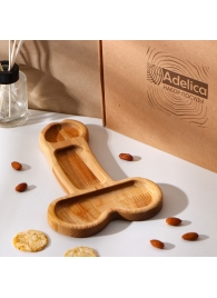 Деревянное блюдо для подачи в форме члена (25 х 16,5 х 1,7 см) - Сима-Ленд - купить с доставкой в Ижевске