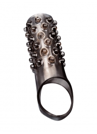 Дымчатая насадка на пенис с выпуклостями - 12 см. - Sex Expert - в Ижевске купить с доставкой