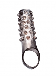 Дымчатая насадка на пенис с выпуклостями - 11 см. - Sex Expert - в Ижевске купить с доставкой