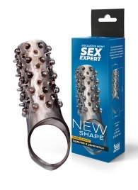 Дымчатая насадка на пенис с шипами и выпуклостями - 12,5 см. - Sex Expert - в Ижевске купить с доставкой