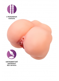 Реалистичный мастурбатор в форме попки с 2 любовными входами - No Name - в Ижевске купить с доставкой