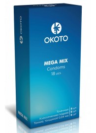 Презервативы OKOTO Mega Mix - 18 шт. - Sitabella - купить с доставкой в Ижевске