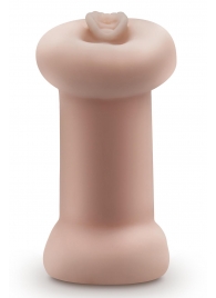 Телесный люминесцентный двусторонний мастурбатор Tasha - Blush Novelties - в Ижевске купить с доставкой