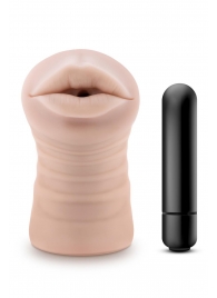 Телесный мастурбатор-ротик Nicole Vibrating Masturbator - Blush Novelties - в Ижевске купить с доставкой