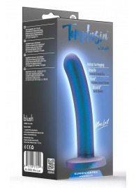 Синяя насадка с гладкой поверхностью Surrender 5.75 Inch Intermediate Pegging Dildo - 14,6 см. - Blush Novelties - купить с доставкой в Ижевске
