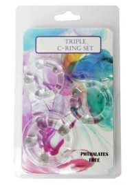 Набор из 3 эрекционных прозрачных колец - Boys of Toys - в Ижевске купить с доставкой