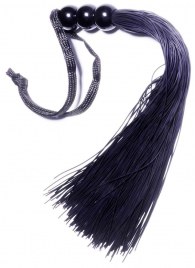 Черная силиконовая плетка - 25,4 см. - Boys of Toys - купить с доставкой в Ижевске