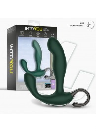 Зеленый вибромассажёр простаты Greeny - 12,8 см. - Intoyou - в Ижевске купить с доставкой