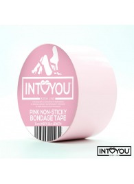 Розовый скотч для фиксации Non-Sticky Bondage Tape - 15 м. - Intoyou - купить с доставкой в Ижевске