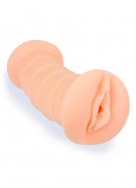 Телесный двусторонний мастурбатор с вибропулей и эрекционными кольцами в комплекте - Sexy Girl - в Ижевске купить с доставкой