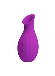 Лиловый клиторальный вакуумный стимулятор Magic Bottle - Baile