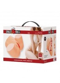 Телесный мастурбатор Liora с 2 любовными тоннелями - Baile - в Ижевске купить с доставкой