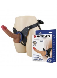 Поясной страпон Wells: трусики в форме бабочки и фаллоимитатор-насадка - Baile - купить с доставкой в Ижевске