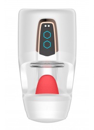 Белый мастурбатор с язычком и возвратно-поступательными движениями - Secwell - в Ижевске купить с доставкой