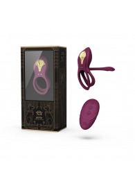 Фиолетовое эрекционное виброкольцо Bayek с пультом ДУ - Zalo - в Ижевске купить с доставкой