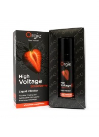 Жидкий вибратор Orgie High Voltage Strawberry - 15 мл. - ORGIE - купить с доставкой в Ижевске