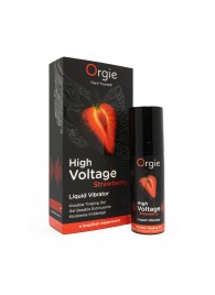 Жидкий вибратор Orgie High Voltage Strawberry - 15 мл. - ORGIE - купить с доставкой в Ижевске