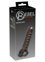 Насадка на пенис Rebel smoke с рёбрышками и отверстием под мошонку - Orion - в Ижевске купить с доставкой