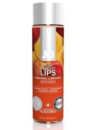 Лубрикант на водной основе с ароматом персика JO Flavored Peachy Lips - 120 мл. - System JO - купить с доставкой в Ижевске