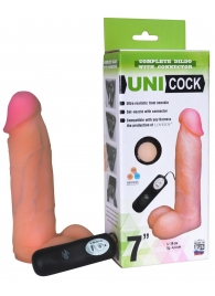 Фаллическая насадка Харнесс UNICOCK 7  с вибрацией - 19 см. - LOVETOY (А-Полимер) - купить с доставкой в Ижевске
