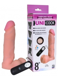 Фаллическая насадка Харнесс UNICOCK 8  с вибрацией - 20 см. - LOVETOY (А-Полимер) - купить с доставкой в Ижевске